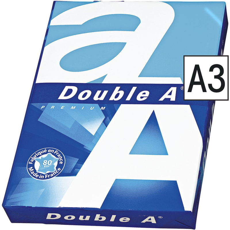 DOUBLE A PREMIUM A3 80GR WIT pak van 500 vel