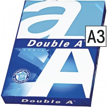 DOUBLE A PREMIUM A3 80GR WIT pak van 500 vel